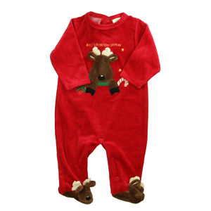 Endless Designs Unisex Red "First Christmas" Long Sleeve Outfit size: 6 Months